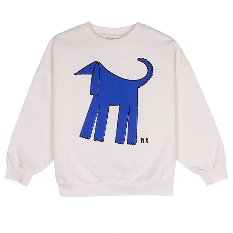 Sweater Ecru Blue Dog