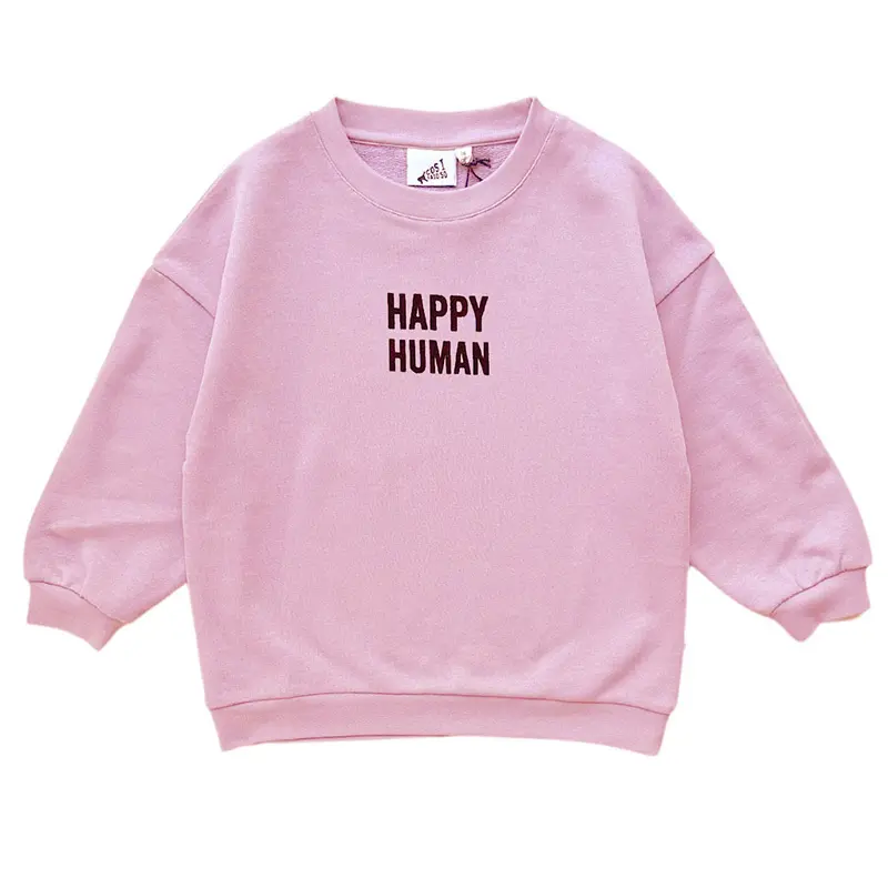 Sweater Happy Human Pink Lavender