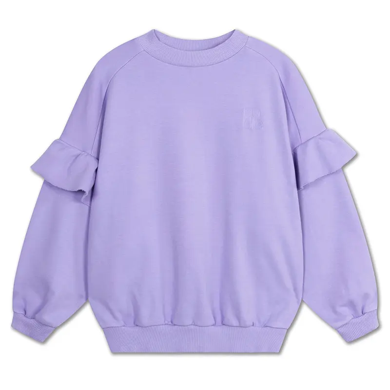 Sweater Ruffle Short Bright Violet