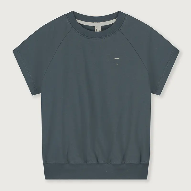 Sweater Short Sleeve Blue Grey