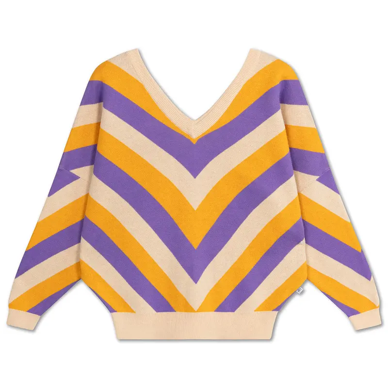 Sweater Slouchy Diagonal Stripe