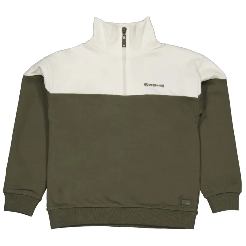Sweater wit/groen | Ivory White