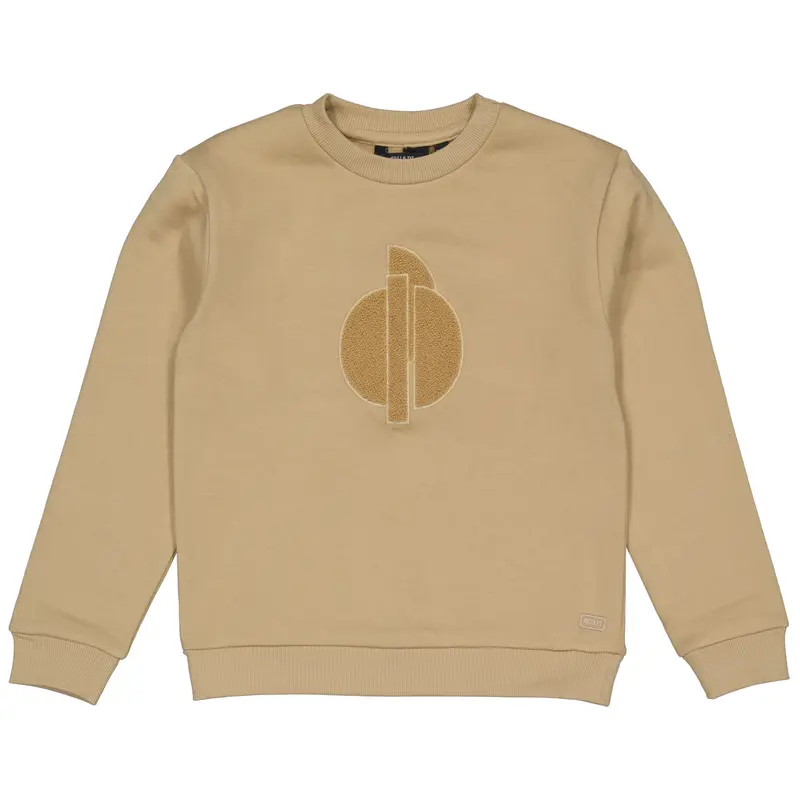 Sweater zandkleurig met print | Sand