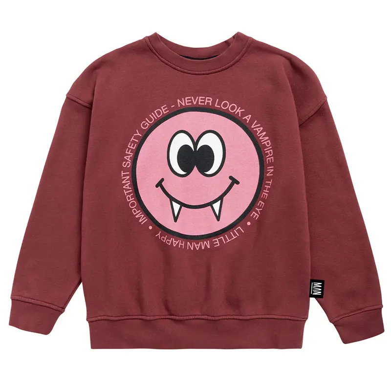 Sweatshirt Dracu Smile Maroon