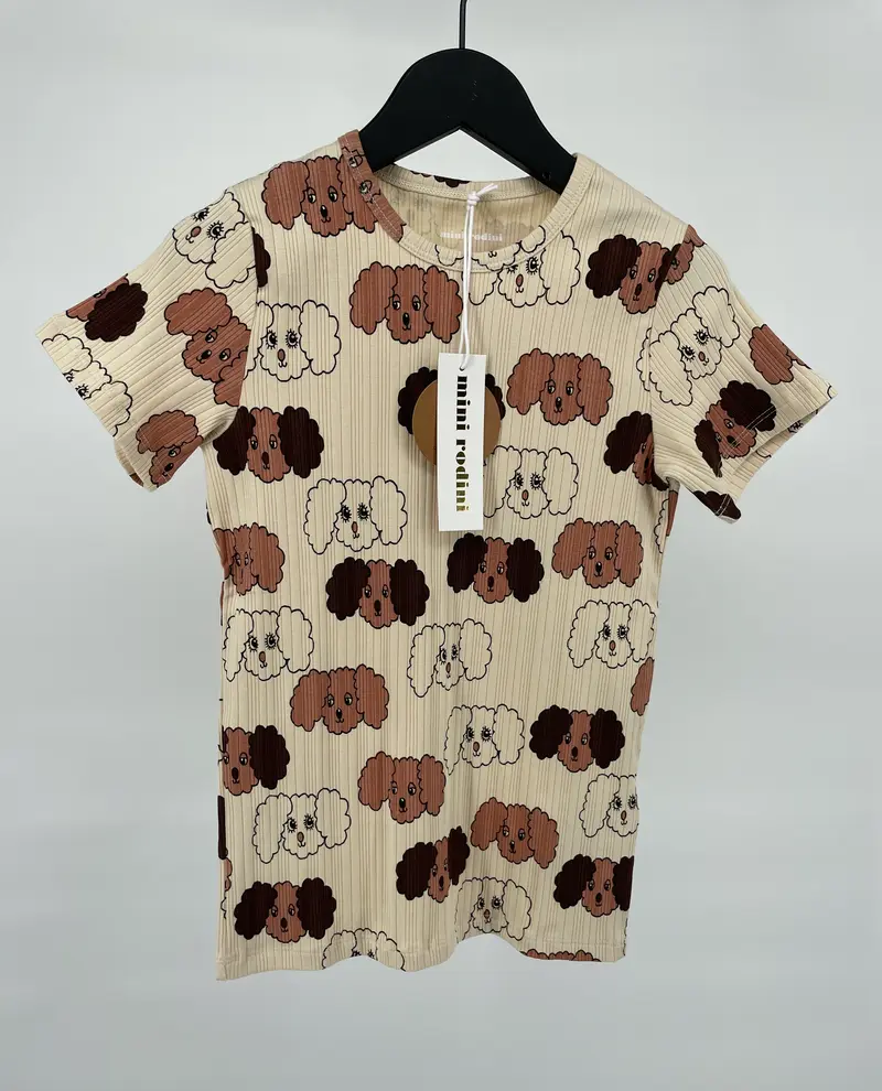 T-shirt Beige Bruin Hondjes