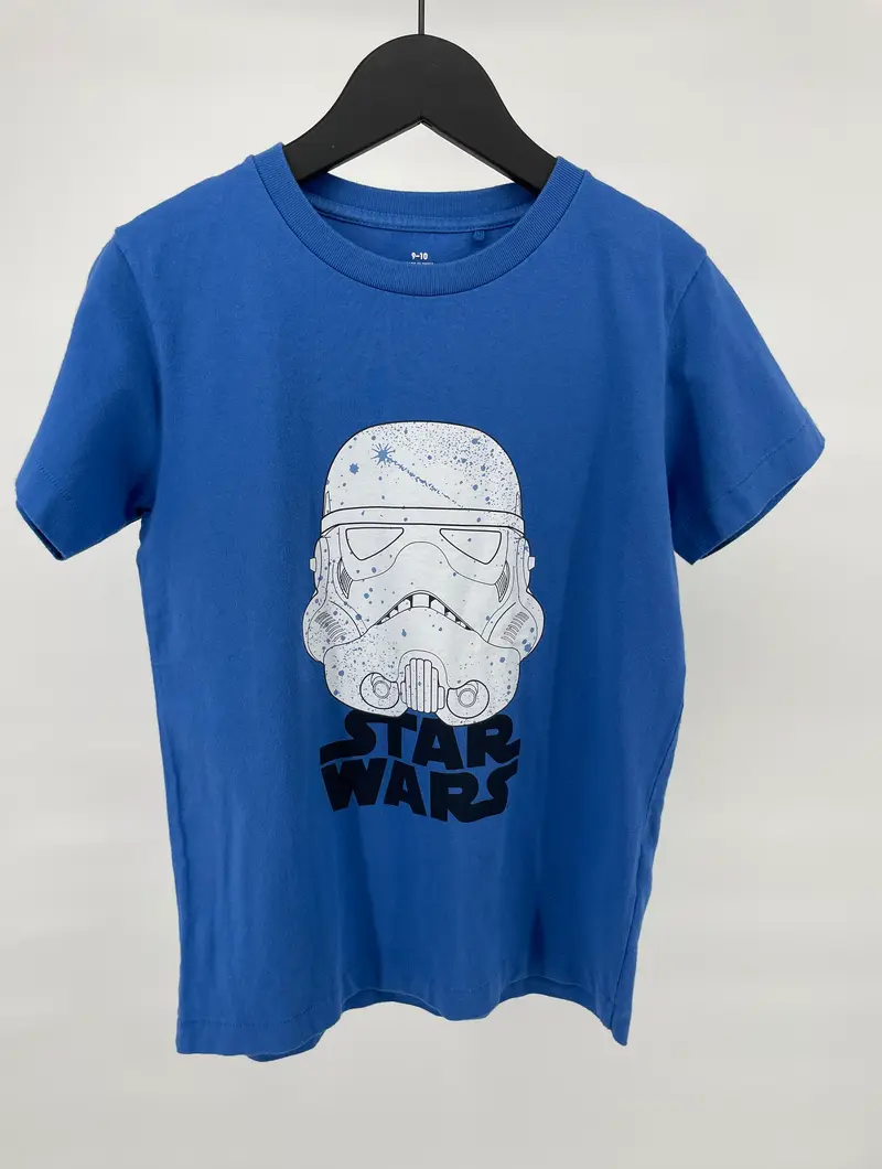 T-shirt Blauw Star Wars Storm Trooper Maat 140
