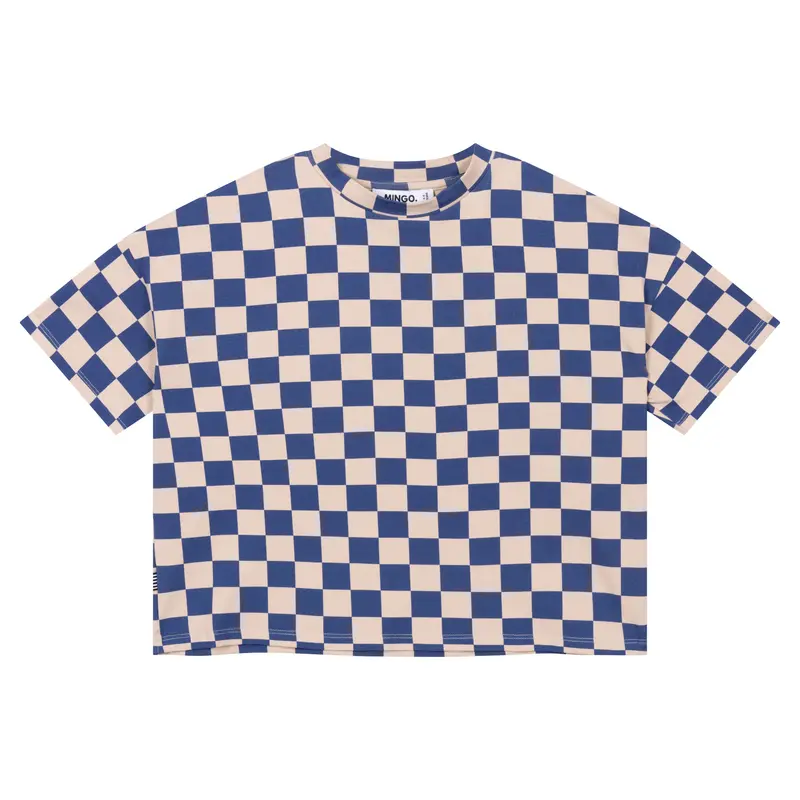 T-shirt Boxy Azure Blocks - Sample