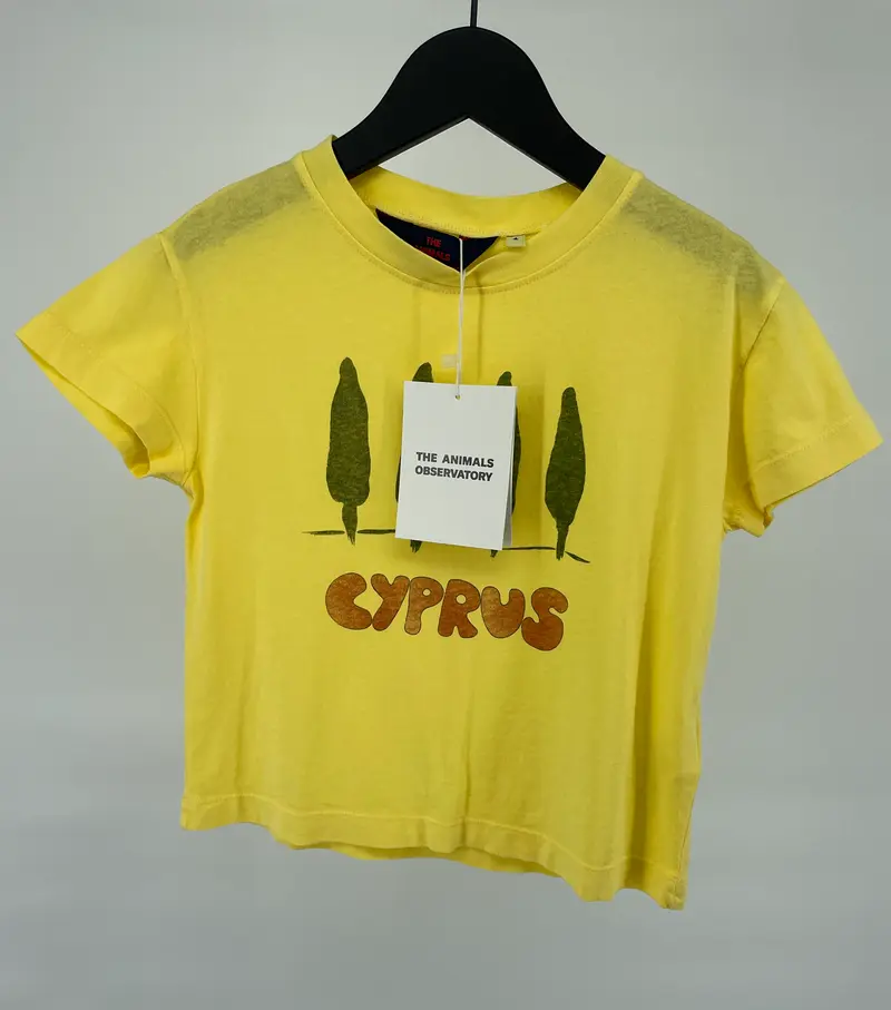 T-shirt Geel Cyprus Maat 104