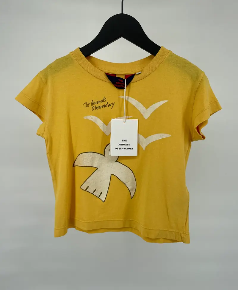 T-shirt Geel Vogel Maat 104