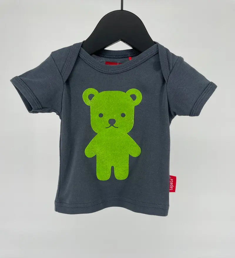 T-shirt Grijs met Beer Maat 62 / 68