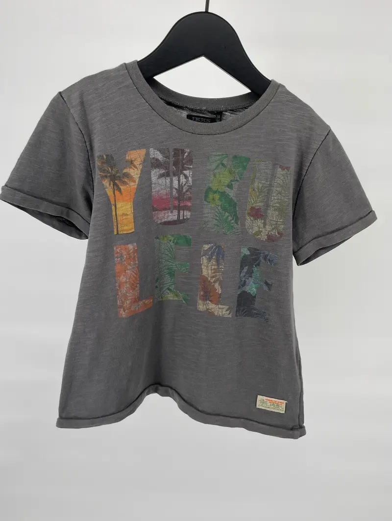 T-shirt Grijs Yukele Maat 92