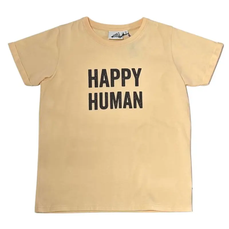 T-shirt Happy Human Apricot