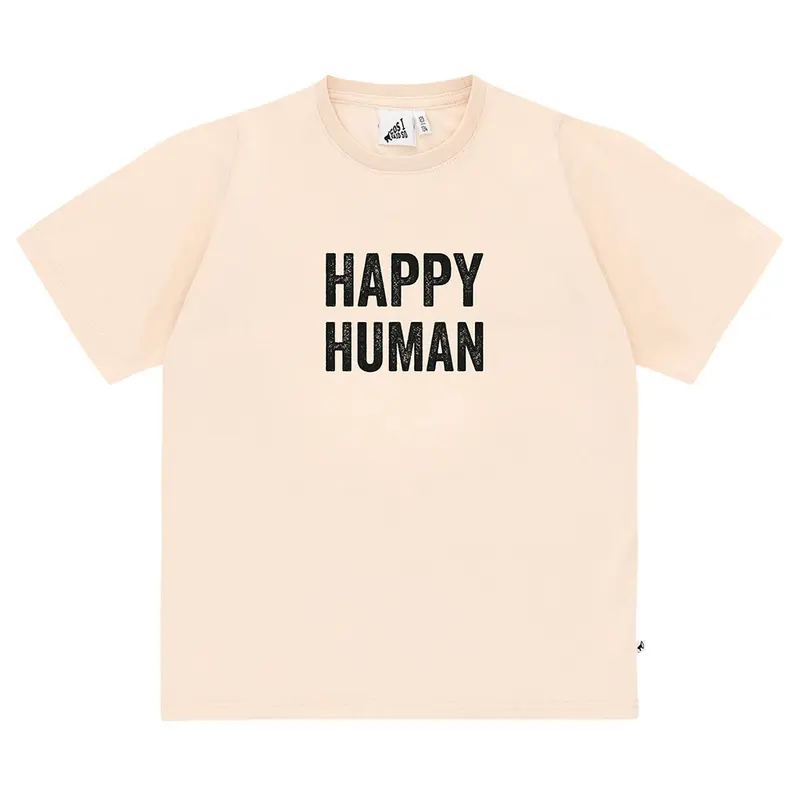 T-shirt Happy Human Christal Grey