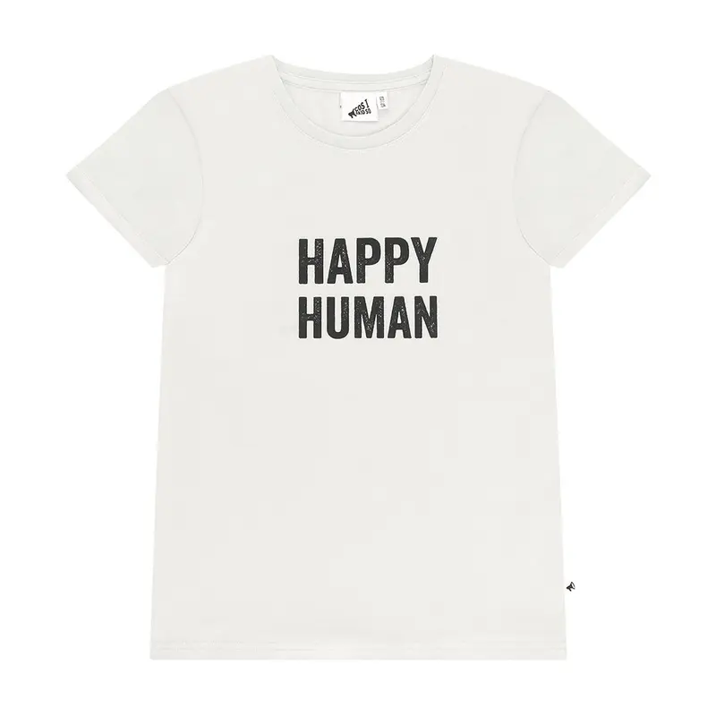 T-shirt Happy Human Offwhite