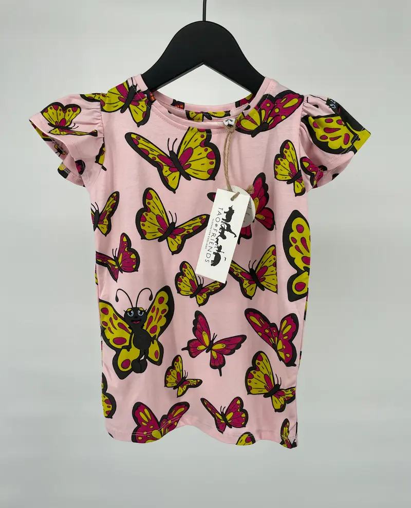 T-shirt Roze Vlinders Maat 92 / 98