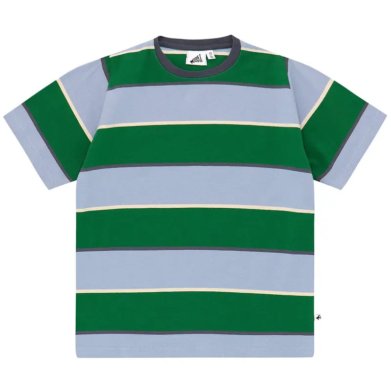 T-shirt Striped Blue Green