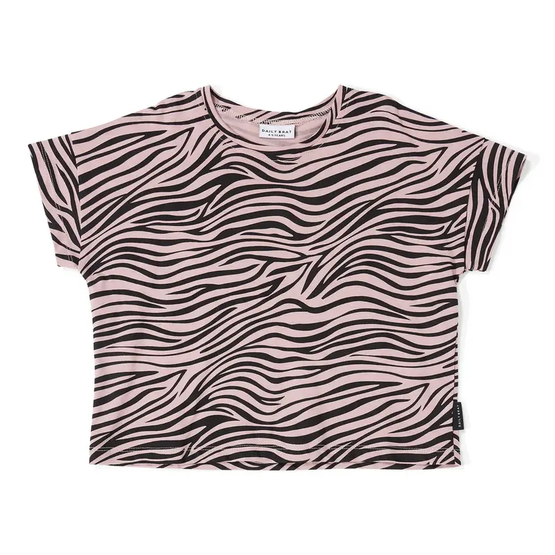 T-shirt Zebra Dusty Powder