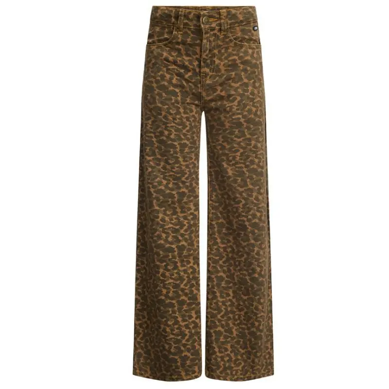Tabacco wide fit panter jeans Peggy