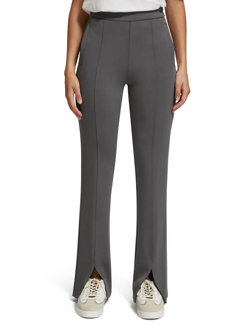 Tailored Front Split Flare Sweatpants