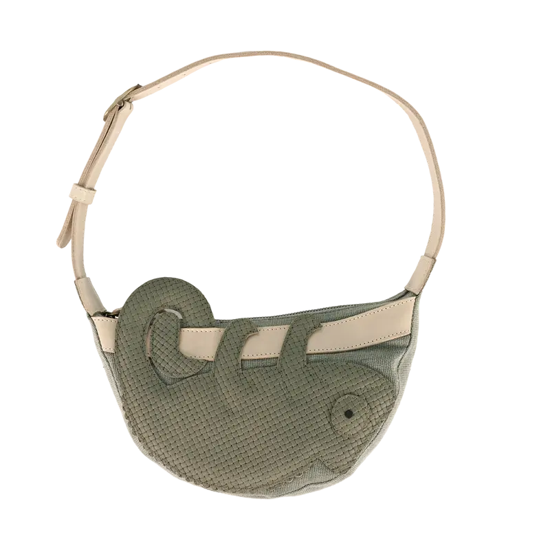 Talei Bumbag | Chameleon | Stone Square Stamped Nubuck