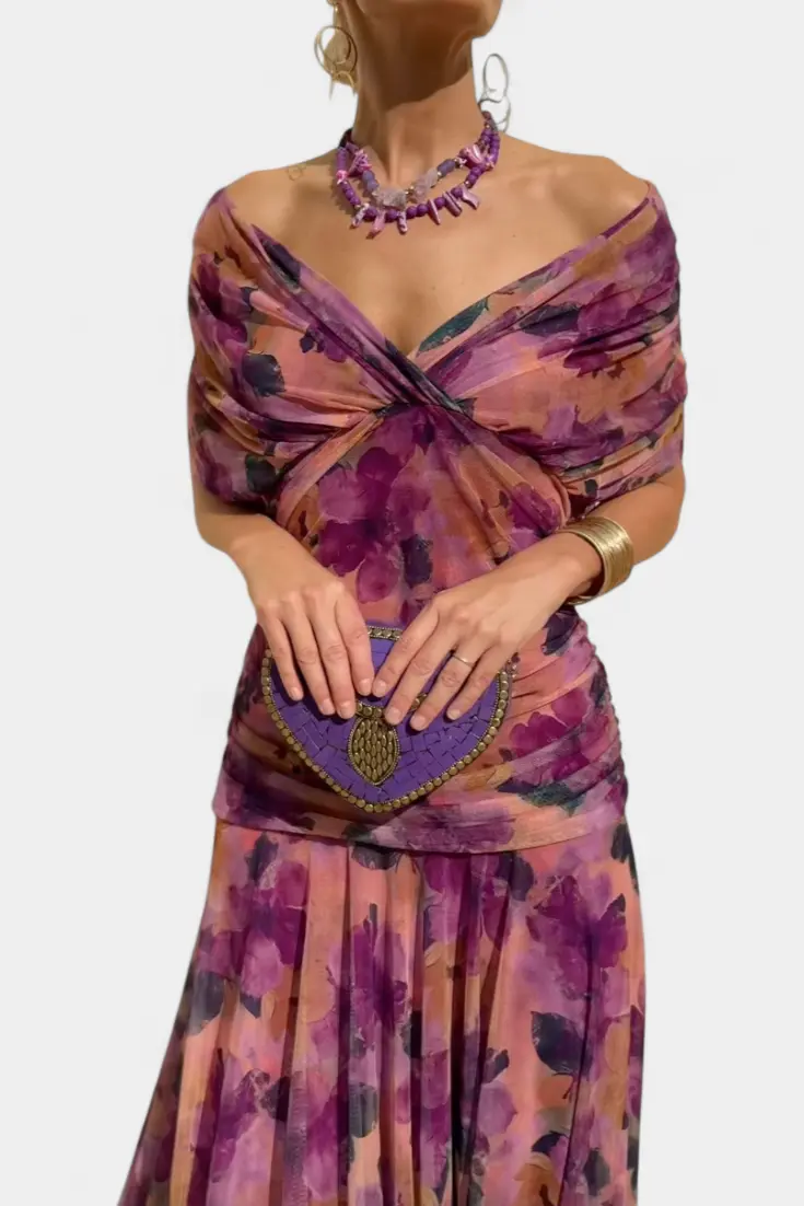 Tamsyn - Florales Maxikleid mit weicher Haptik
