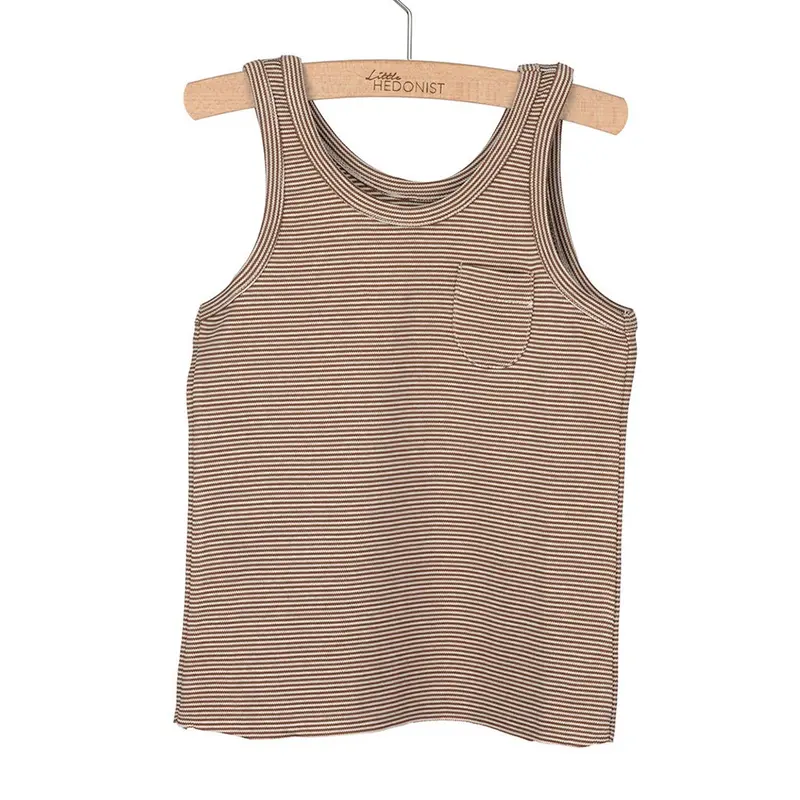 Tanktop Lily Brown / Antique White Striped