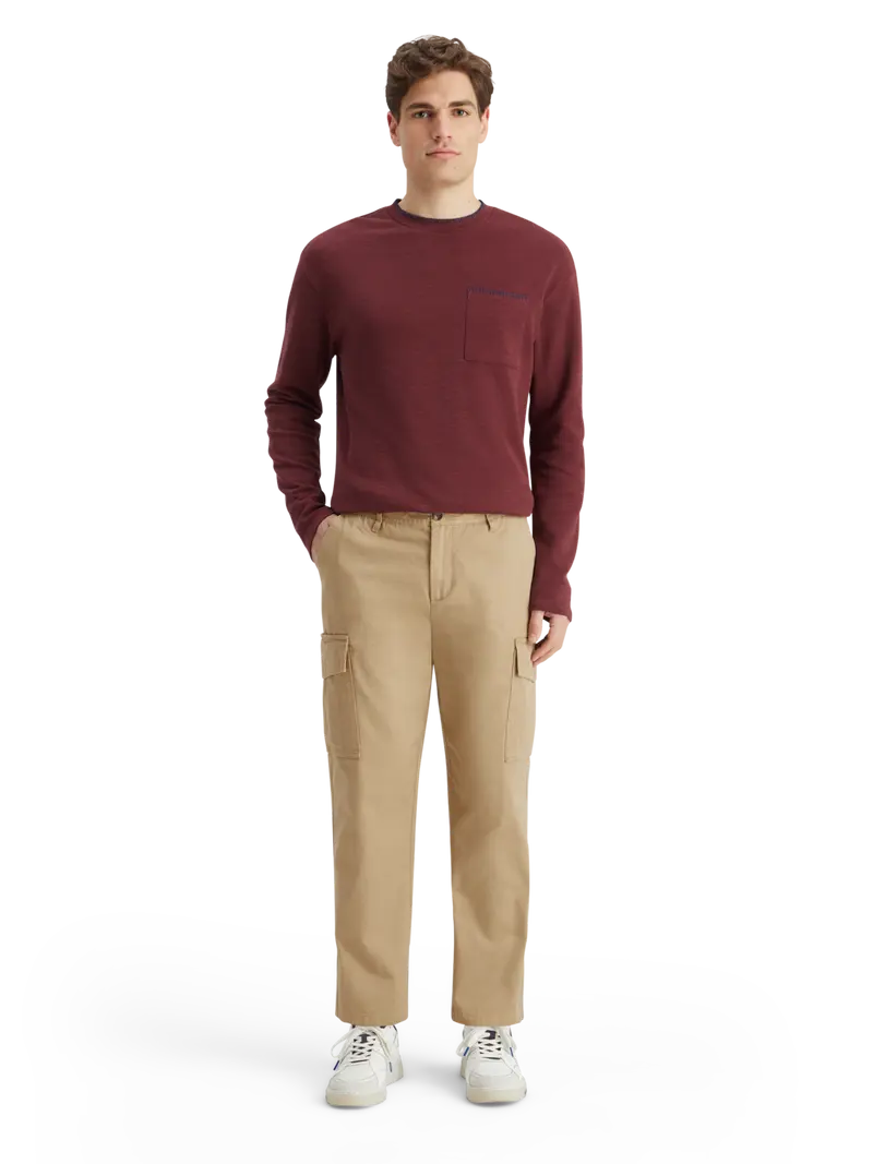 Tapered Cotton-Twill Cargo Pant