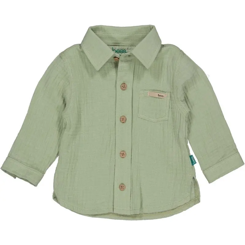 Teal groene blouse Muslin 261003