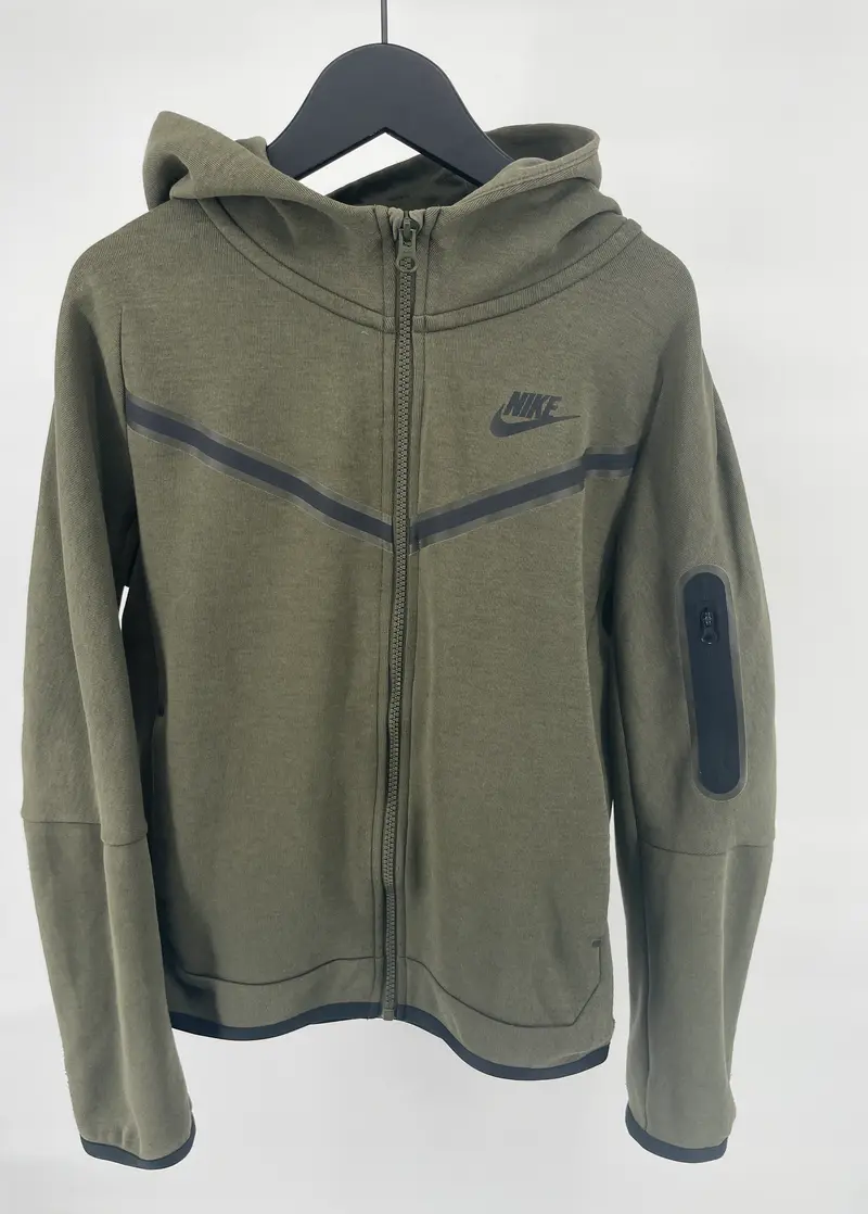 Tech Fleece Vest Capuchon Groen Maat 140 / 146