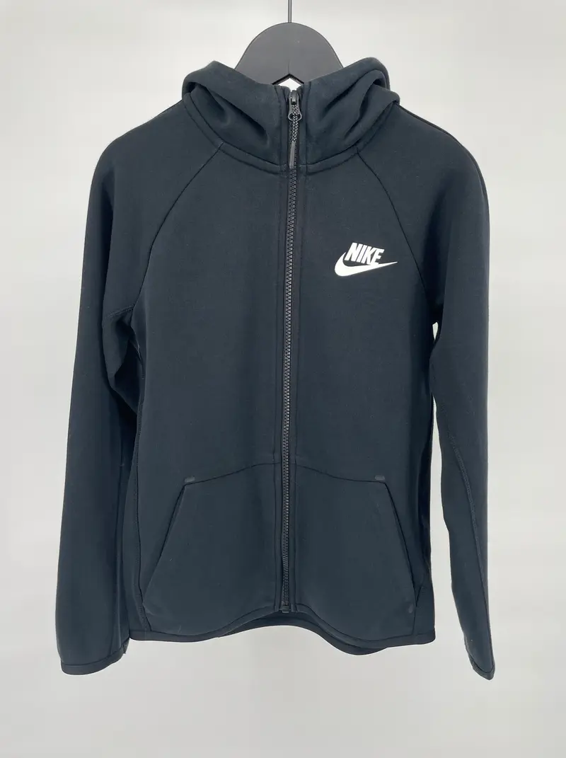 Tech Fleece Vest Capuchon Zwart Maat 128 / 134