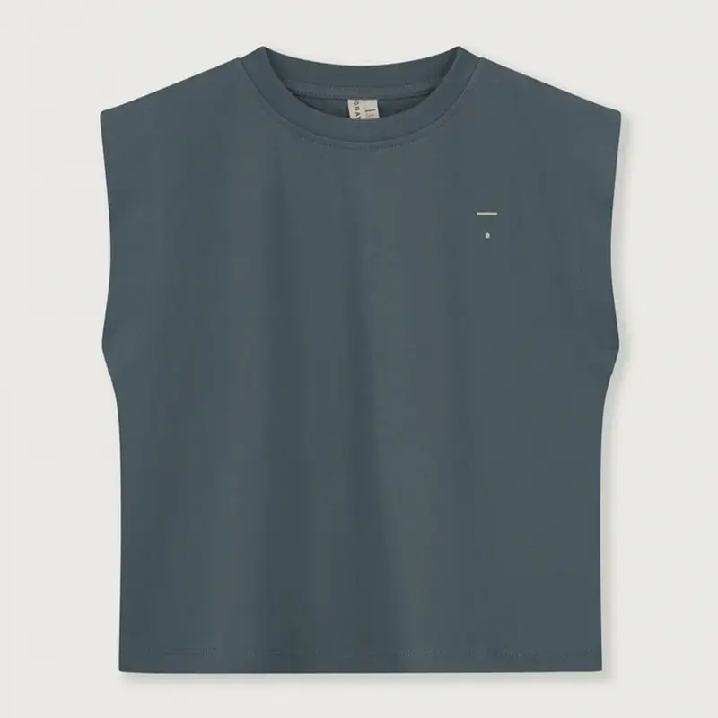 Tee Muscle Blue Grey
