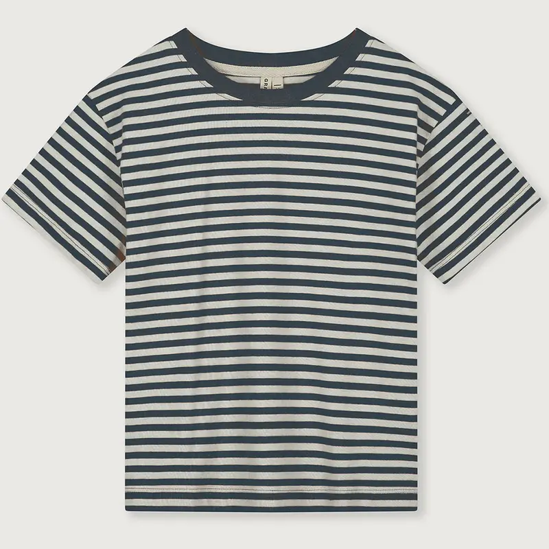 Tee Oversized Blue Grey Cream