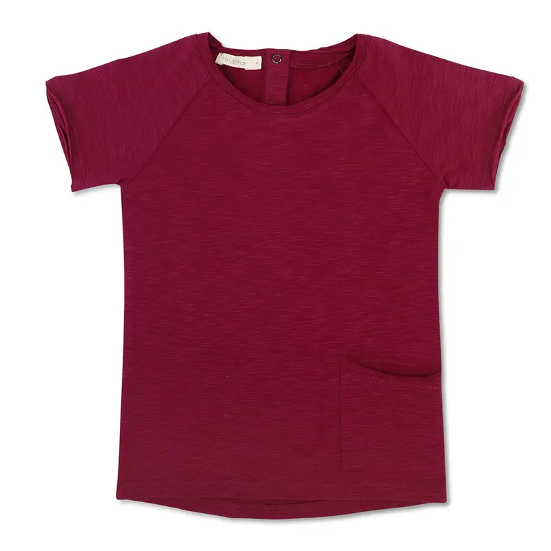 Tee Raw-edge Raspberry