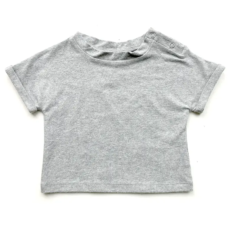 Tee Roll Up Tee Grey Melange - Sample