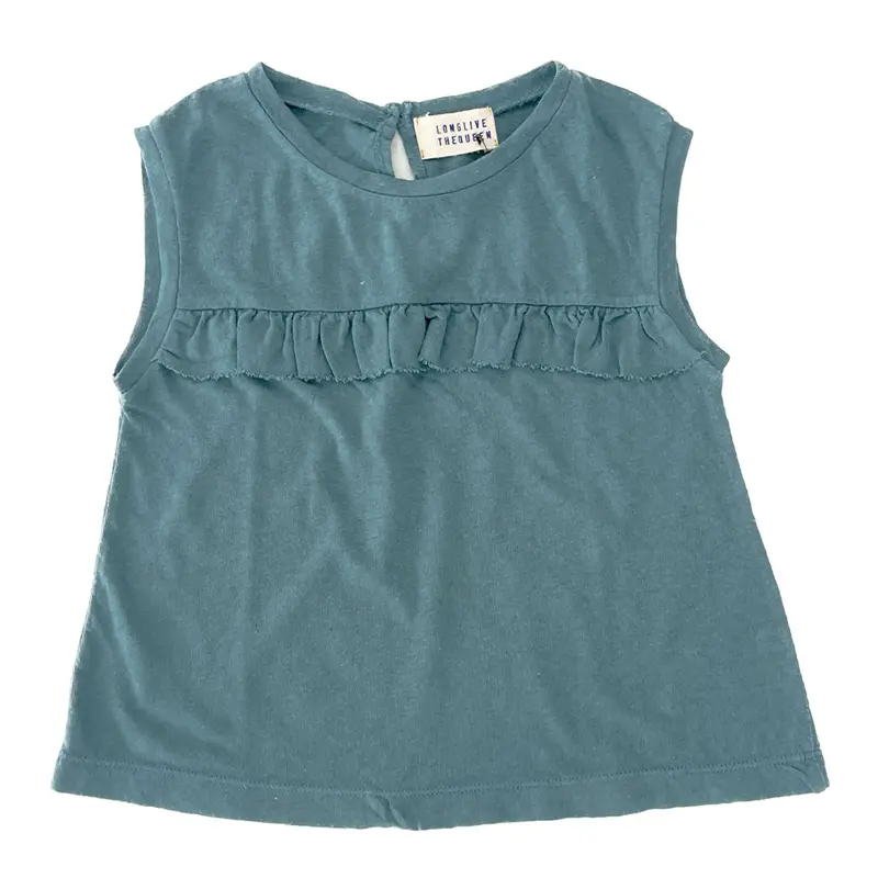 Tee Top Volant Ocean Green