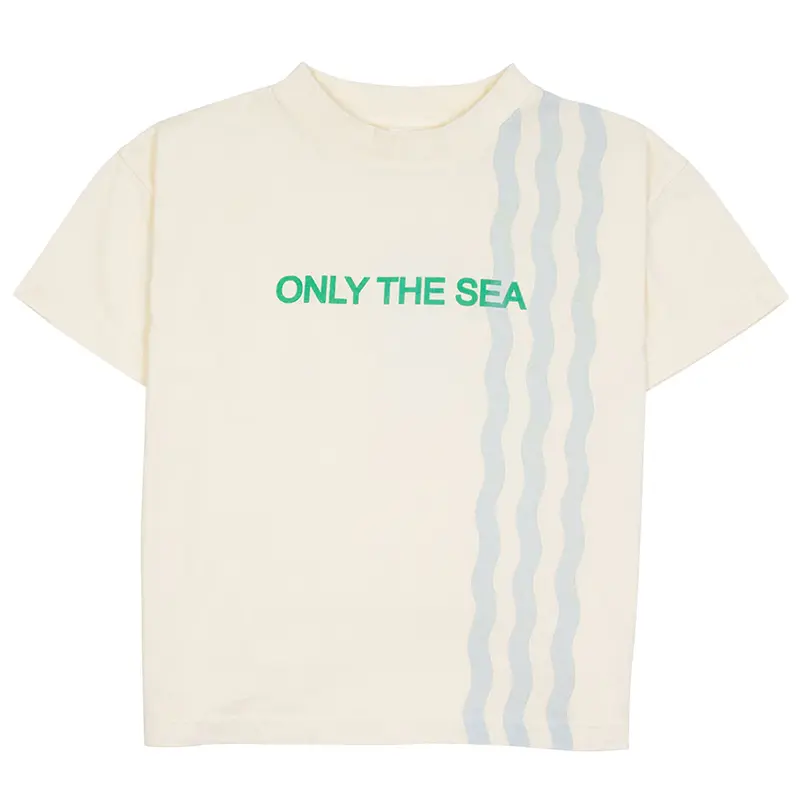 Tee Waves Ecru Sail Green