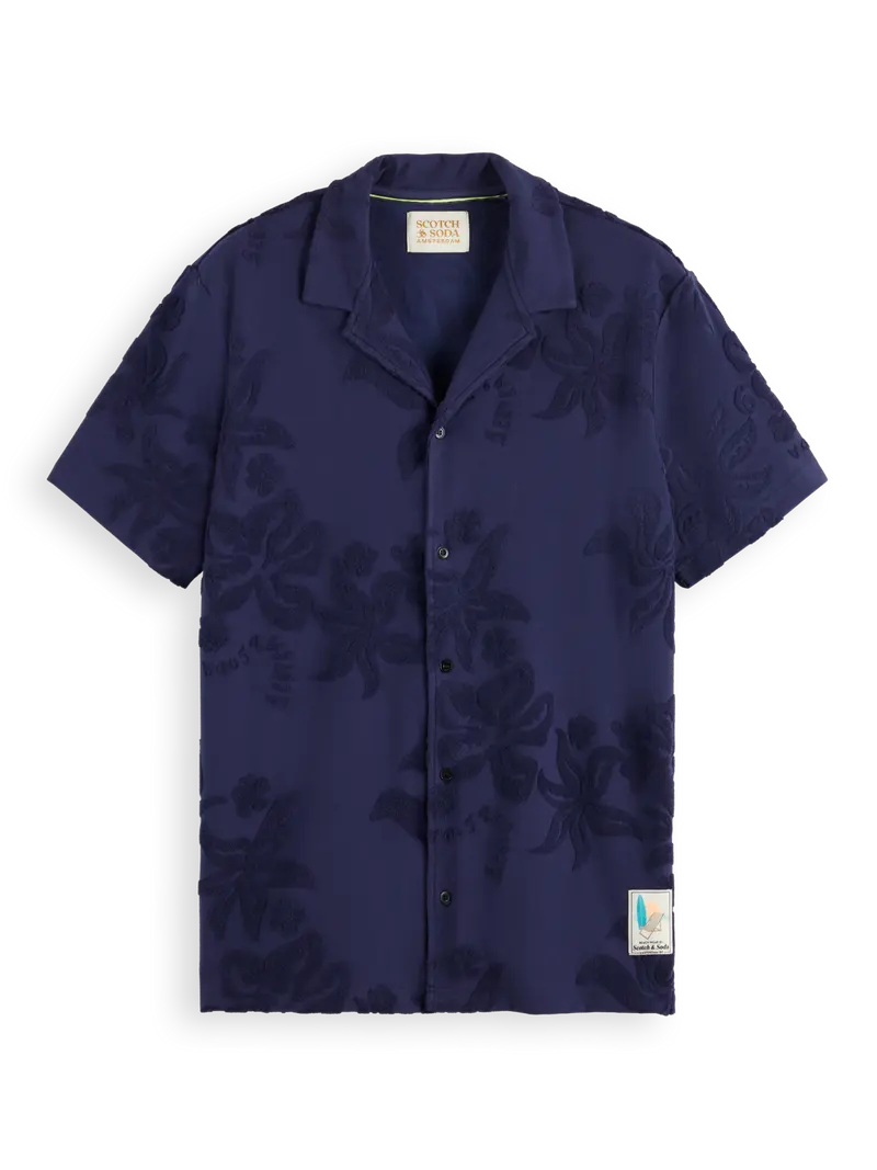 Terry Jacquard Short Sleeve Shirt