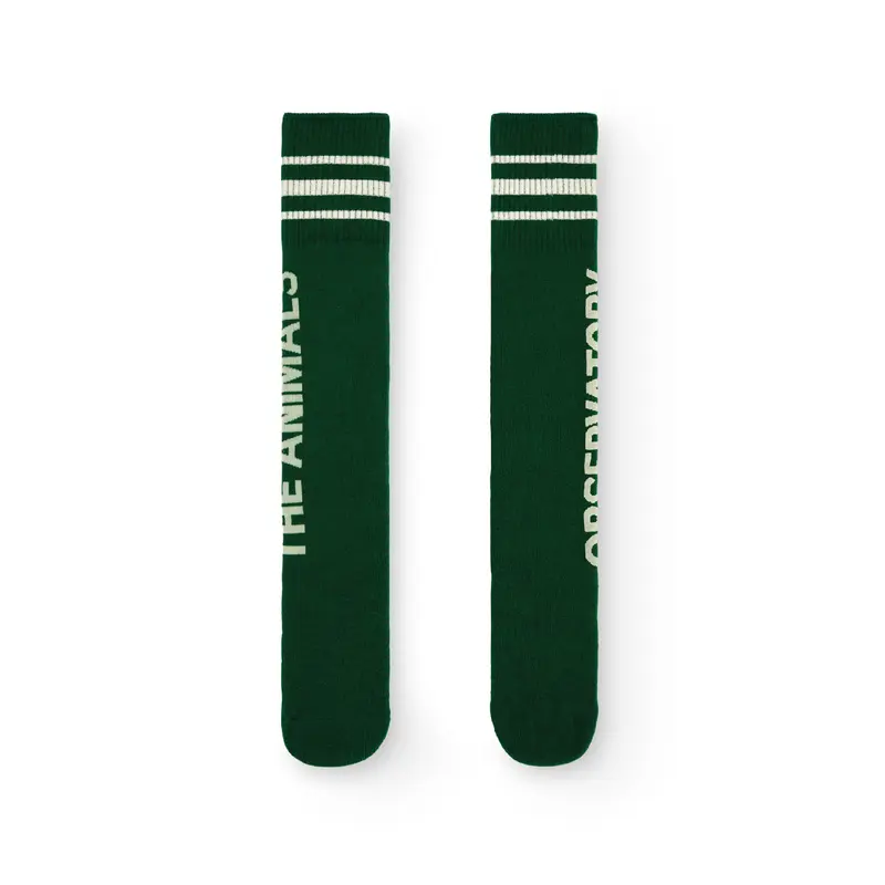 The Animals Observatory Skunk Kids Socks Dark Green