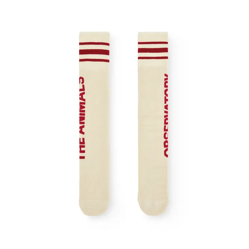 The Animals Observatory Skunk Kids Socks Raw White