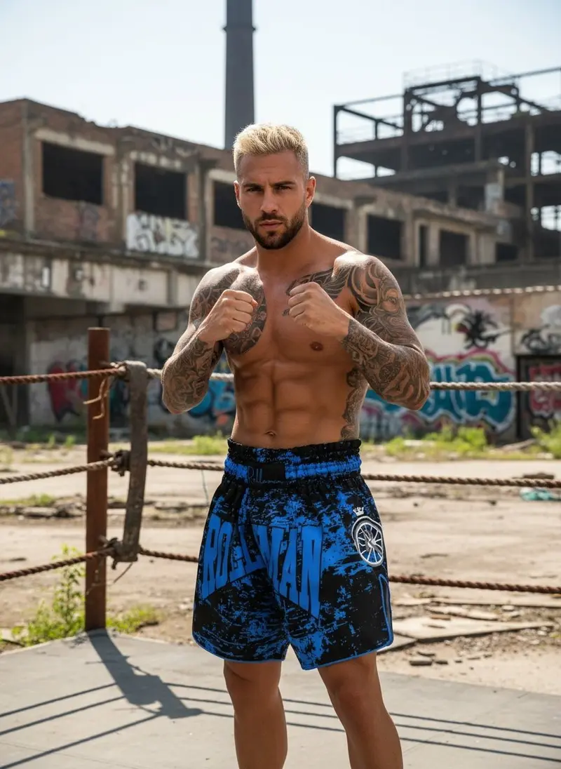 the buffalo Heren Muay Thai & Kickboks Short