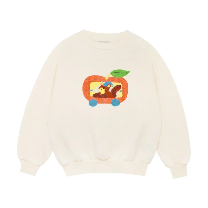 The Campamento Squirrel in an Apple Sweatshirt