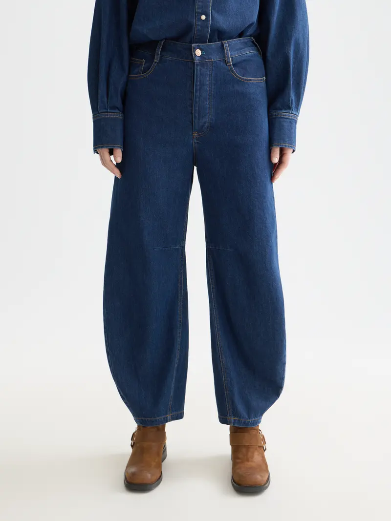 The Loop High Rise Barrel Jeans