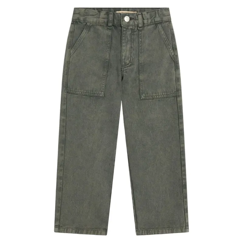 The New Society Denim Baggy Pant Tea Leaf