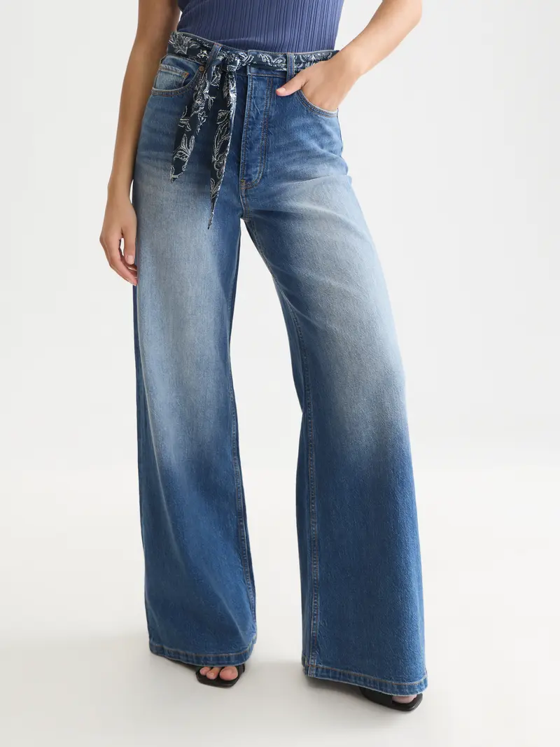 The Wave Wide Leg With Tie Detail