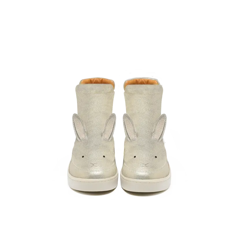 Theera Boots | Bunny | Silver Metallic Leather