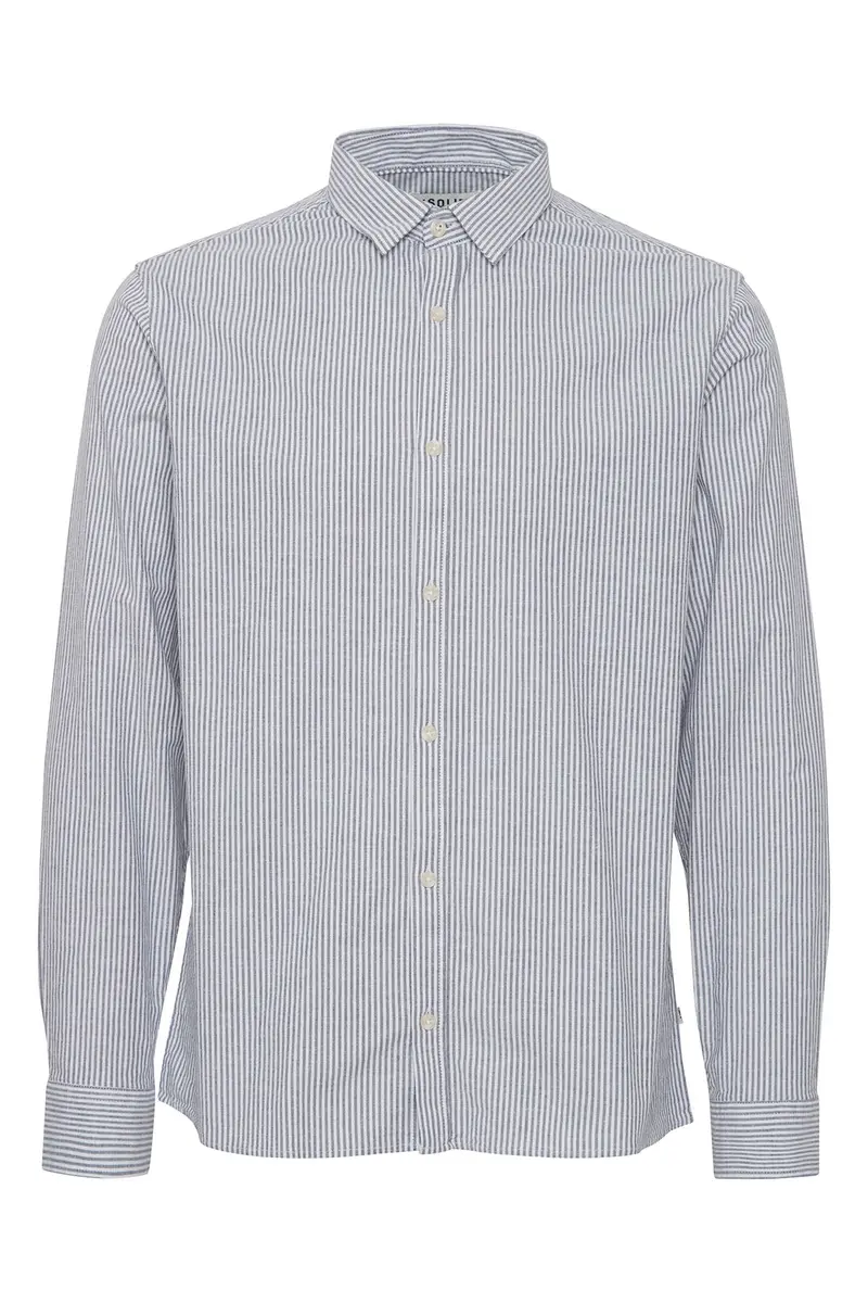 Theo | Val Stripe Hemd in Marineblau