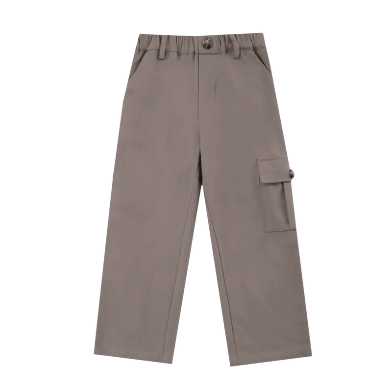 Theoule Trousers | Dark Taupe Melange