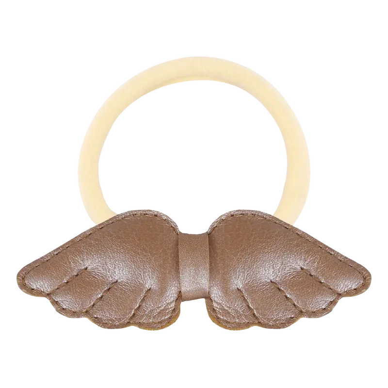 Tian Hair Tie | Clay Metallic Leather