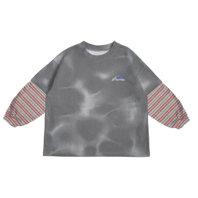 Tie Dye LS Tee Grey