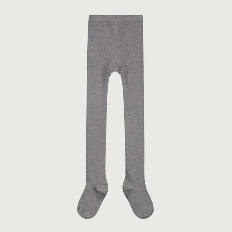 Tights Ribbed Grey Melange